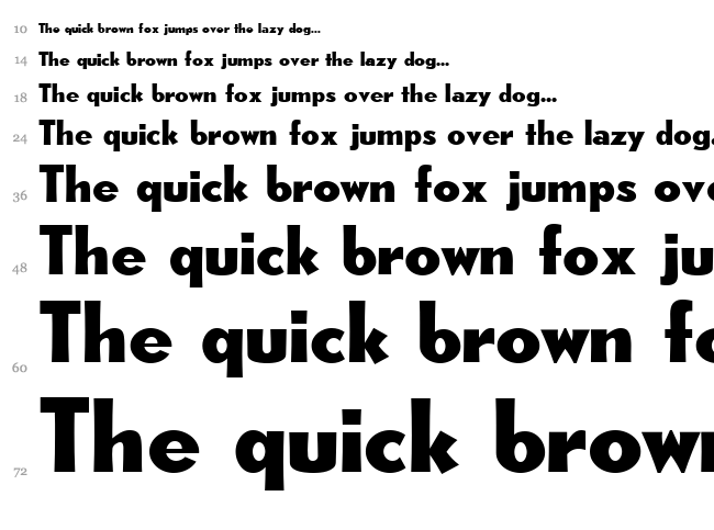 CAT Rhythmus font waterfall